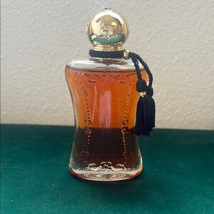 Elegant Perfume Bottle with Gold Cap
